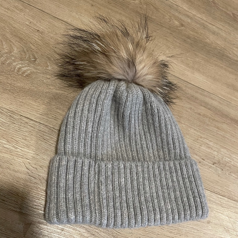 Real fur - pom pom winter hat